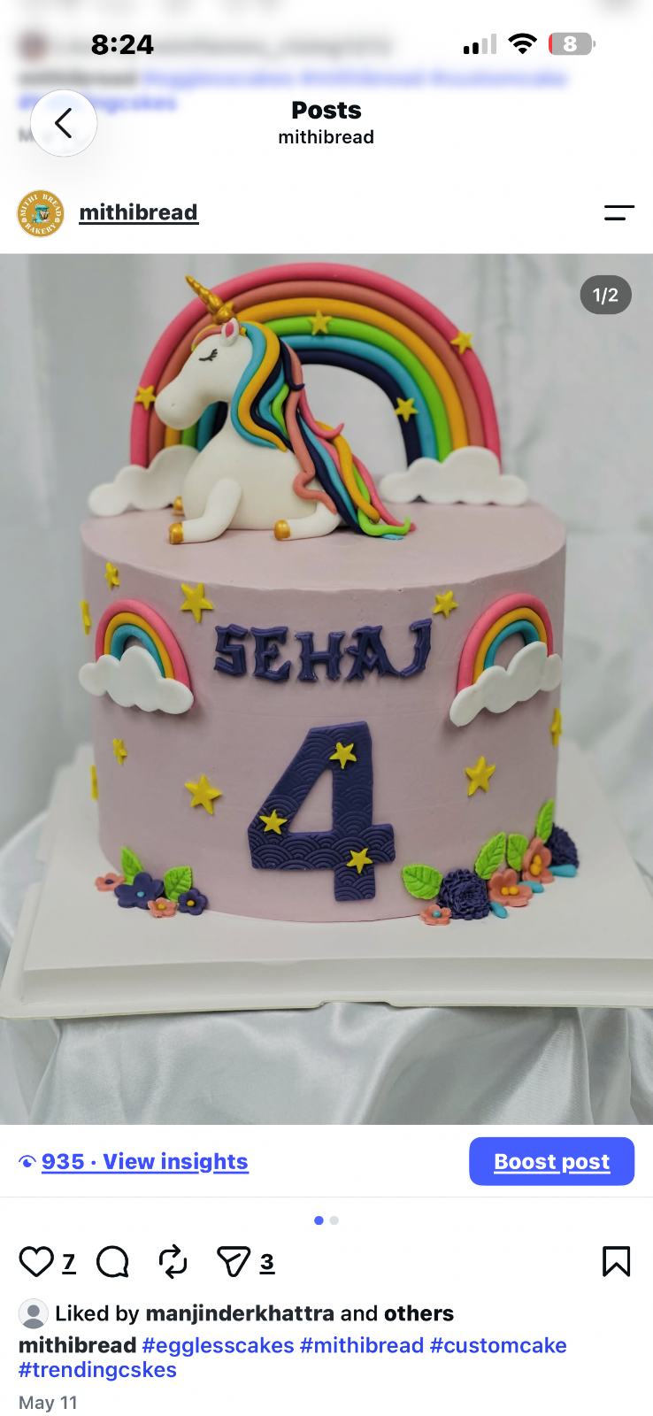 Unicorn cake